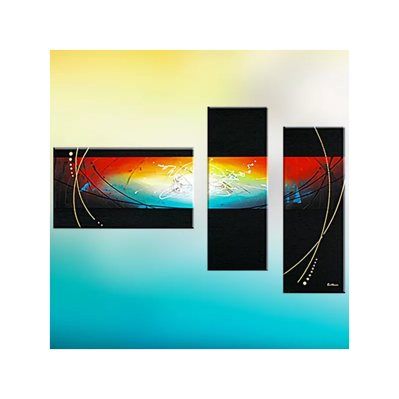 Triptyk planet, universum målning