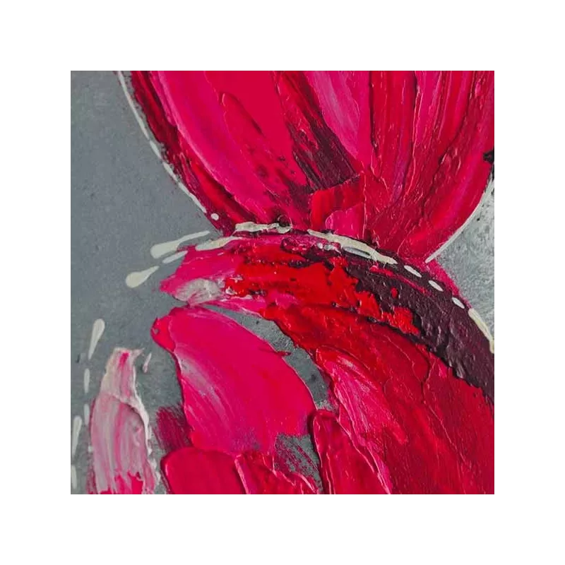 Blomstermålning på aluminiumplåt, 40 x 120 cm : WIkao